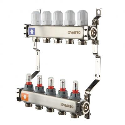 Коллекторный блок из НЕРЖ. стали с регул. клап. и расх., 1